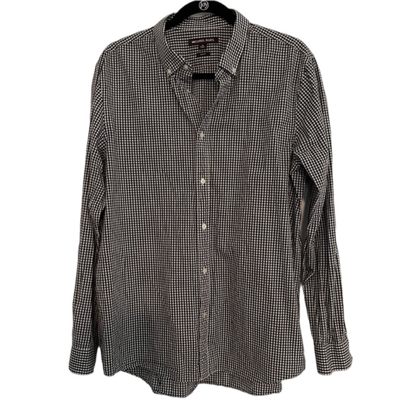 Michael Kors Other - Michael Kors Black and White Plaid Long Sleeve Button Down Shirt